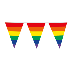 WeFiesta XL Rainbow Flag Garland | 30x45cm