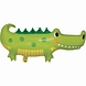 Creative Converting Heliumballon Alligator Krokodile | 93 cm