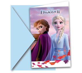 Procos Party Einladungen zu Frozen 2 | 6 Stück
