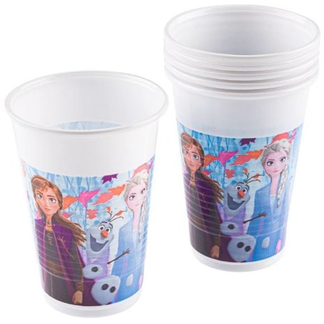 Procos Party Frozen 2 Bekers 200ml | 8 stuks