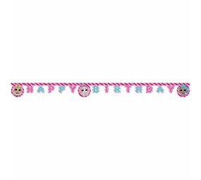 Procos Party LOL Surprise Glitterati Letter Garland Happy Birthday 210cm | per piece