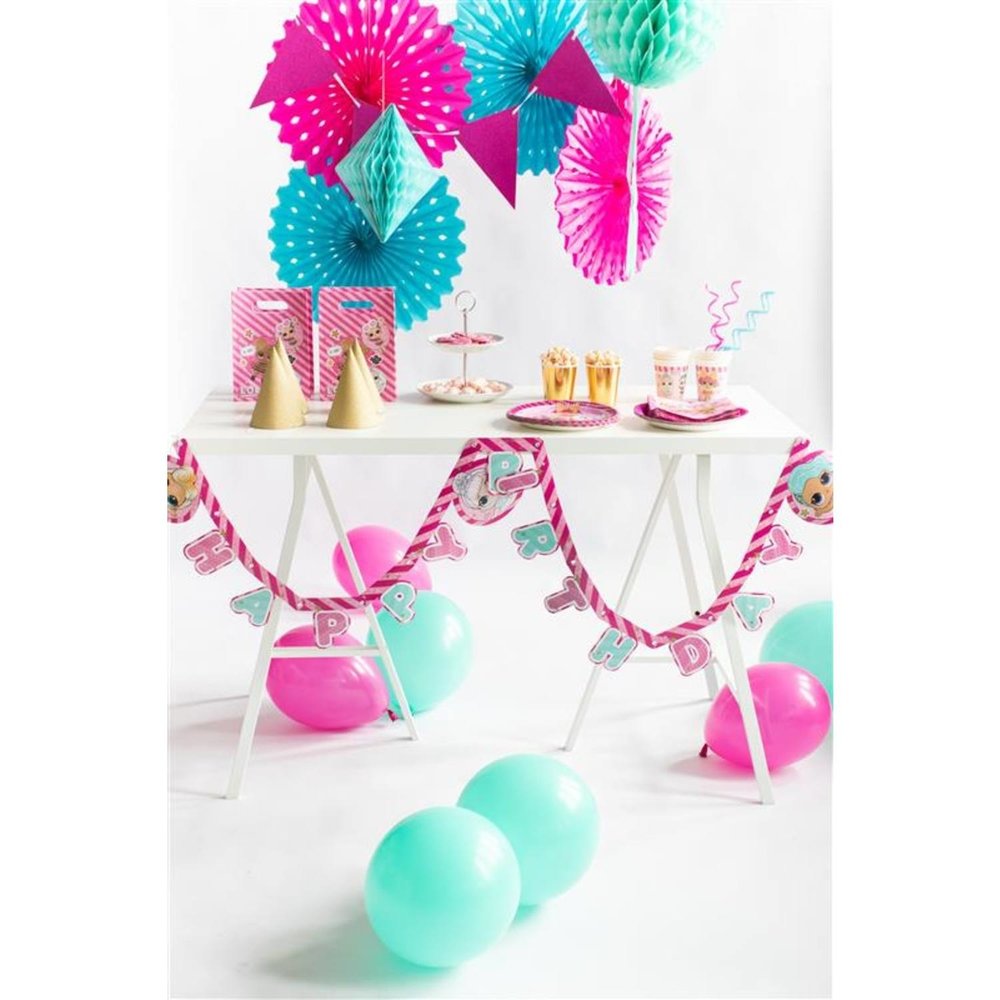 Procos Party LOL Surprise Glitterati Letterslinger Happy Birthday 210cm | per stuk Procos Party LOL Surprise Glitterati Letterslinger Happy Birthday 210cm | per stuk