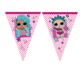 Procos Party LOL Surprise Glitterati Flaggengirlande 230 cm | pro Stück