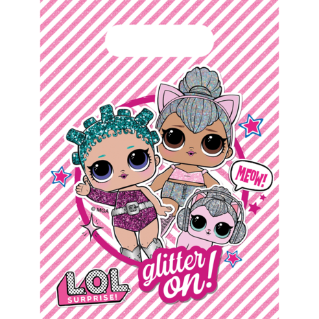 Procos Party LOL Surprise Glitterati Partytüten 16x23cm | 6 Stück