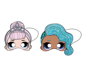Procos Party LOL Surprise Glitterati Maskers | 6 stuks Procos Party LOL Surprise Glitterati Maskers | 6 stuks