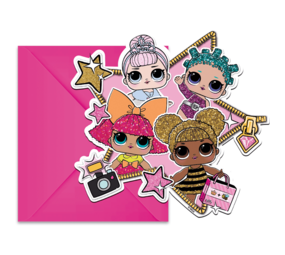 Procos Party LOL Surprise Glitterati Invitations | 6 pieces