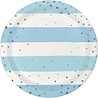 Creative Converting Blaue und silberne Teller, 23 cm | 8 Stück Creative Converting Blaue und silberne Teller, 23 cm | 8 Stück
