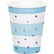Creative Converting Baby shower cups blue and white 266ml | 8 pieces