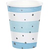 Creative Converting Baby shower cups blue and white 266ml | 8 pieces Creative Converting Baby shower cups blue and white 266ml | 8 pieces