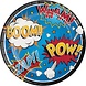 Borden Superheld Slogans 23cm | 8 stuks Borden Superheld Slogans 23cm | 8 stuks