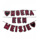 Letterslinger Hoera een Meisje Neon | 5mtr Letterslinger Hoera een Meisje Neon | 5mtr