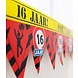 Paper Dreams Barrier tape 16 years traffic sign Party zone | 12 meters