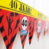 Paper Dreams Barrier tape 40 years traffic sign Party zone | 12 meters Paper Dreams Barrier tape 40 years traffic sign Party zone | 12 meters