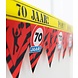 Paper Dreams Barrier tape 70 years traffic sign Party zone | 12 meters Paper Dreams Barrier tape 70 years traffic sign Party zone | 12 meters