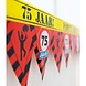 Paper Dreams Ruban de signalisation 75 ans - Zone festive | 12 mètres