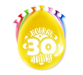 Luftballons zum 30. Geburtstag, 30 cm | 8 Stück