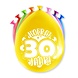 Ballons pour fête d'anniversaire 30 ans, 30 cm | 8 pièces