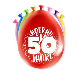 Paper Dreams Ballonnen 50 jaar Party 30cm | 8 stuks Paper Dreams Ballonnen 50 jaar Party 30cm | 8 stuks