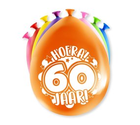 Paper Dreams Ballonnen 60 jaar Party 30cm | 8 stuks Paper Dreams Ballonnen 60 jaar Party 30cm | 8 stuks
