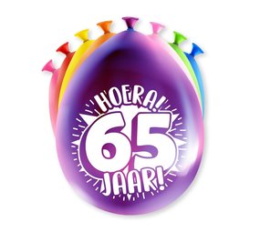 Paper Dreams 65th Birthday Party Balloons 30cm | 8 pieces