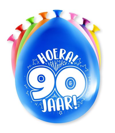 Paper Dreams 90th Birthday Party Balloons 30cm | 8 pieces