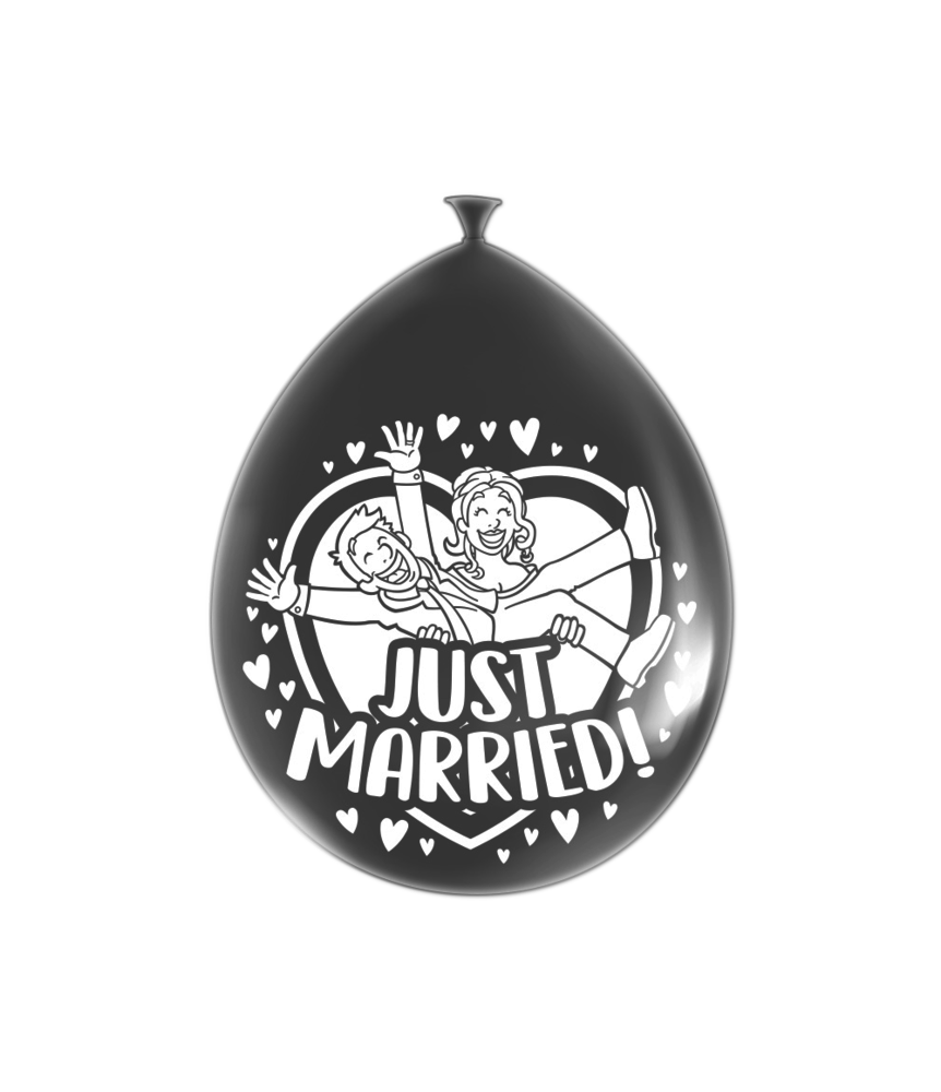 Paper Dreams Just Married! Party Balloons 30cm | 8 pieces
