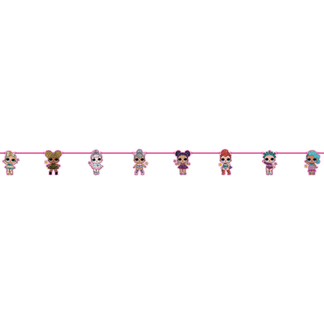 Procos Party LOL Surprise Glitterati Girlande 230 cm | pro Stück