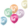 Folat Unicorn and Rainbow Balloons 33cm | 6 pieces