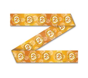 Paper Dreams Afzetlint 12,5 jaar getrouwd verkeersbord | 12 meter Paper Dreams Afzetlint 12,5 jaar getrouwd verkeersbord | 12 meter