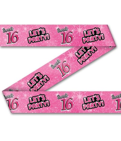 Paper Dreams Barrier tape Sweet 16 Let's Party! | 12 meters
