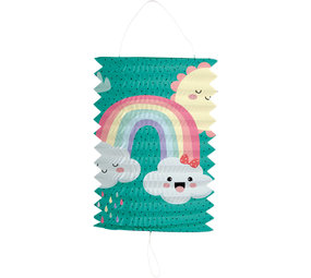 Folat Lanterne à tirer Nuage Arc-en-ciel 16 cm | à l'unité