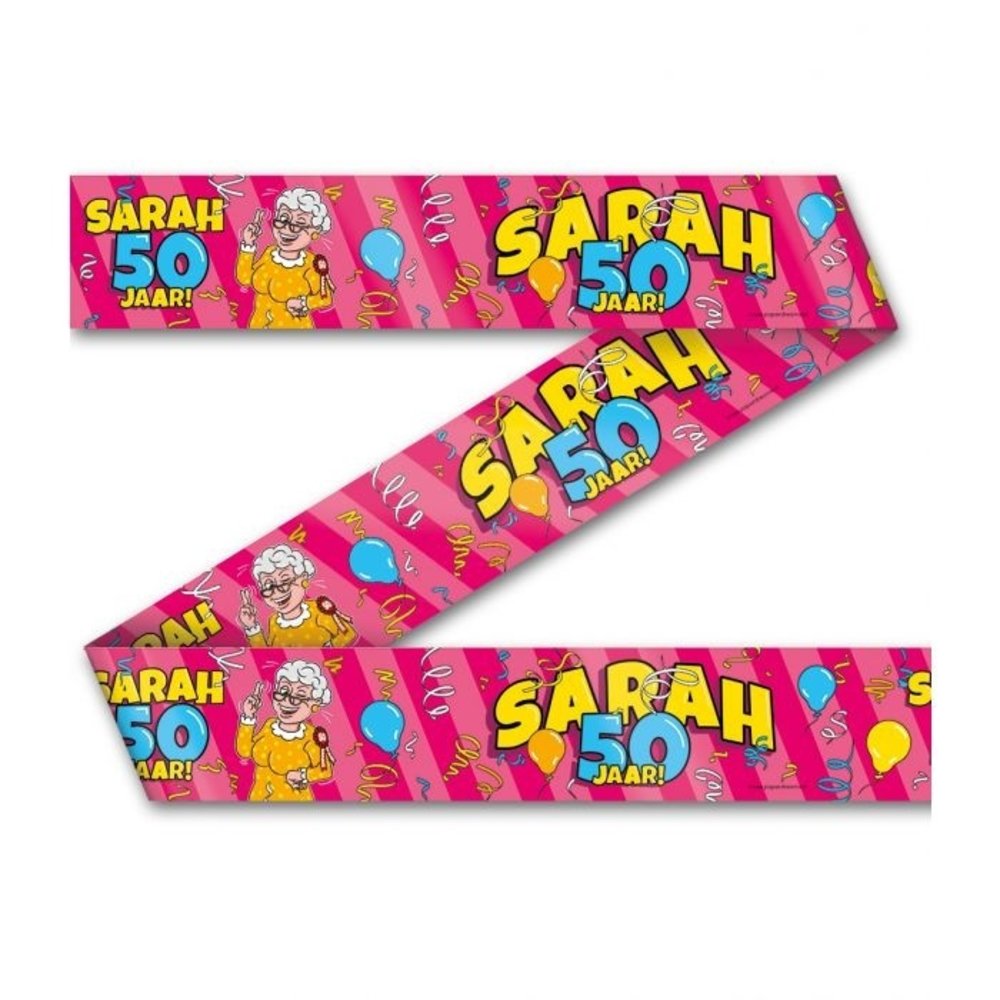 Paper Dreams Sarah Cartoon 50 Jahre Absperrband 12 Meter | pro Stück