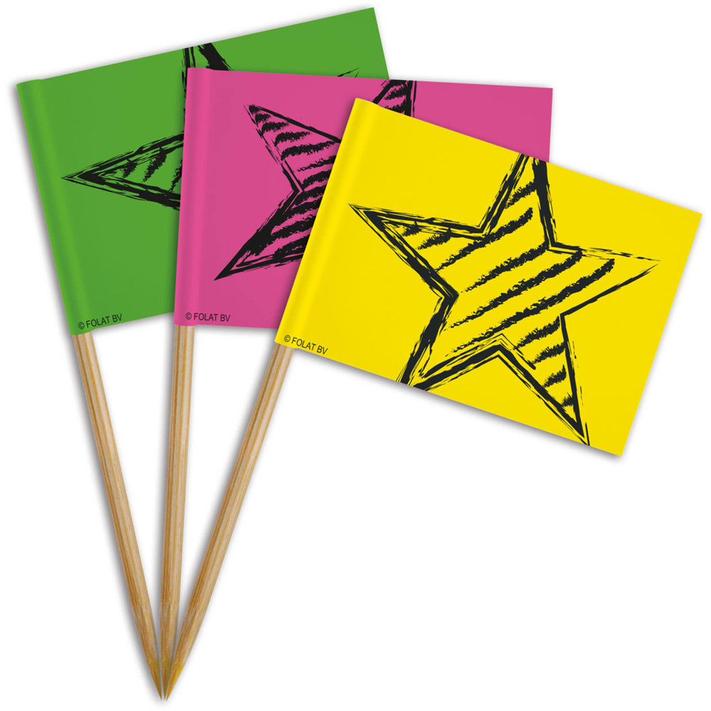 Folat Neon prikkers | 36 stuks Folat Neon prikkers | 36 stuks