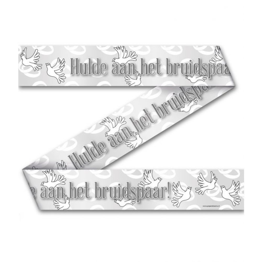 Paper Dreams Barrier tape Tribute to the bridal couple | 12 mtr