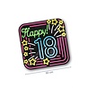 Happy 18 Neon Coasters | 6 pieces