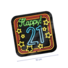 Happy 21 Neon Coasters | 6 pieces Happy 21 Neon Coasters | 6 pieces