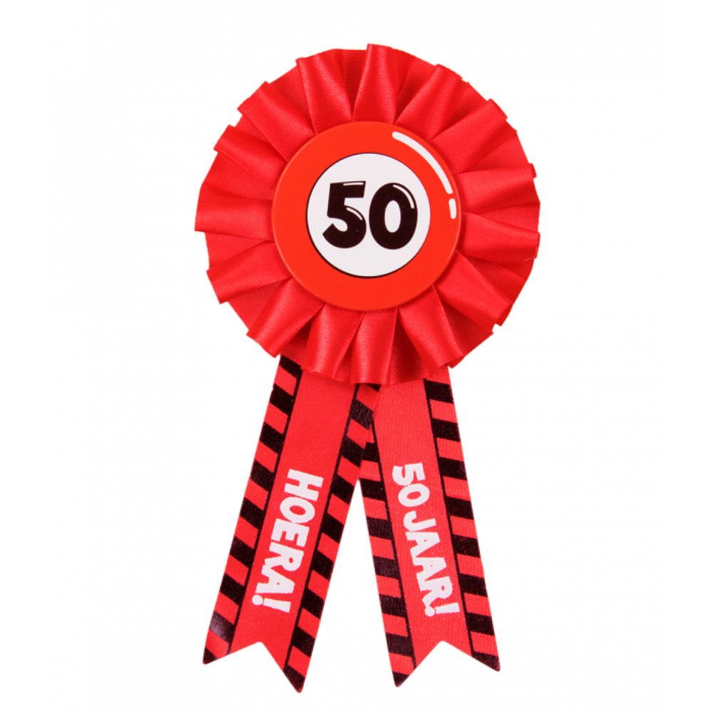 Paper Dreams Panneau de signalisation Rosette 50 ans | à l'unité
