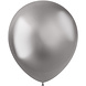 Folat Intensiv silberne Ballons 33 cm | 10 Stück
