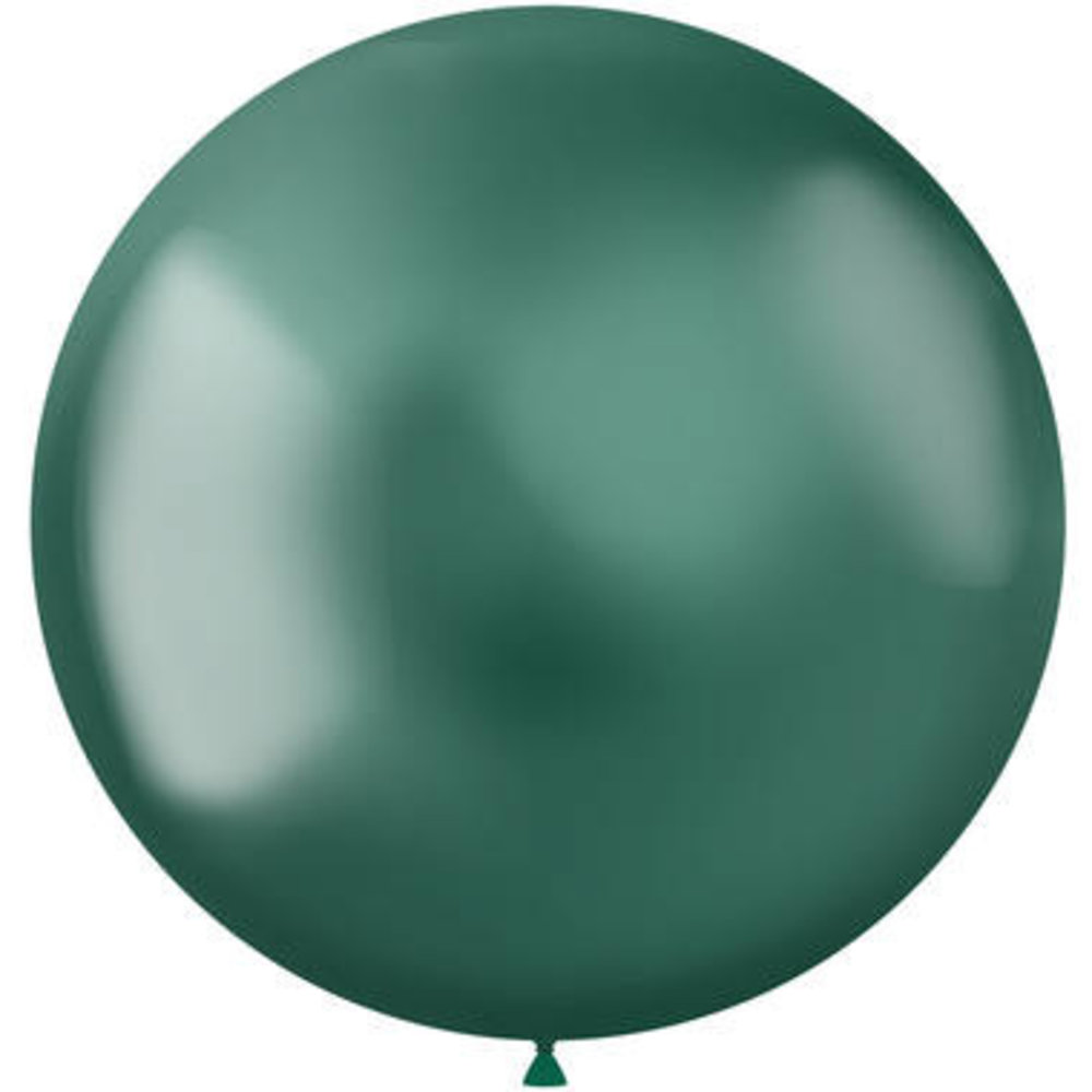 Intensiv grüner Metallic-Ballon XL 48 cm | 5 Stück