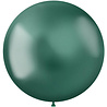 Intensiv grüner Metallic-Ballon XL 48 cm | 5 Stück