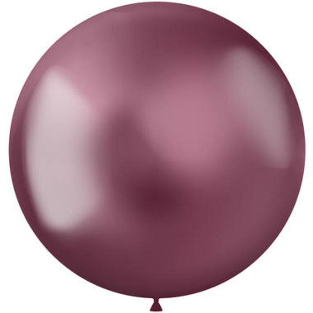 Folat Ballon rose métallisé intense XL 48 cm | 5 pièces