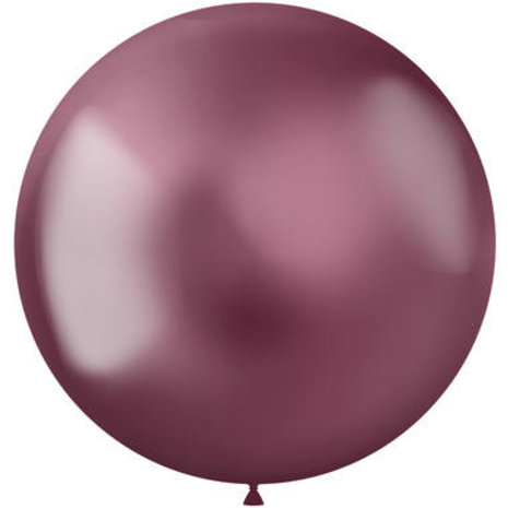 Folat Ballon rose métallisé intense XL 48 cm | 5 pièces