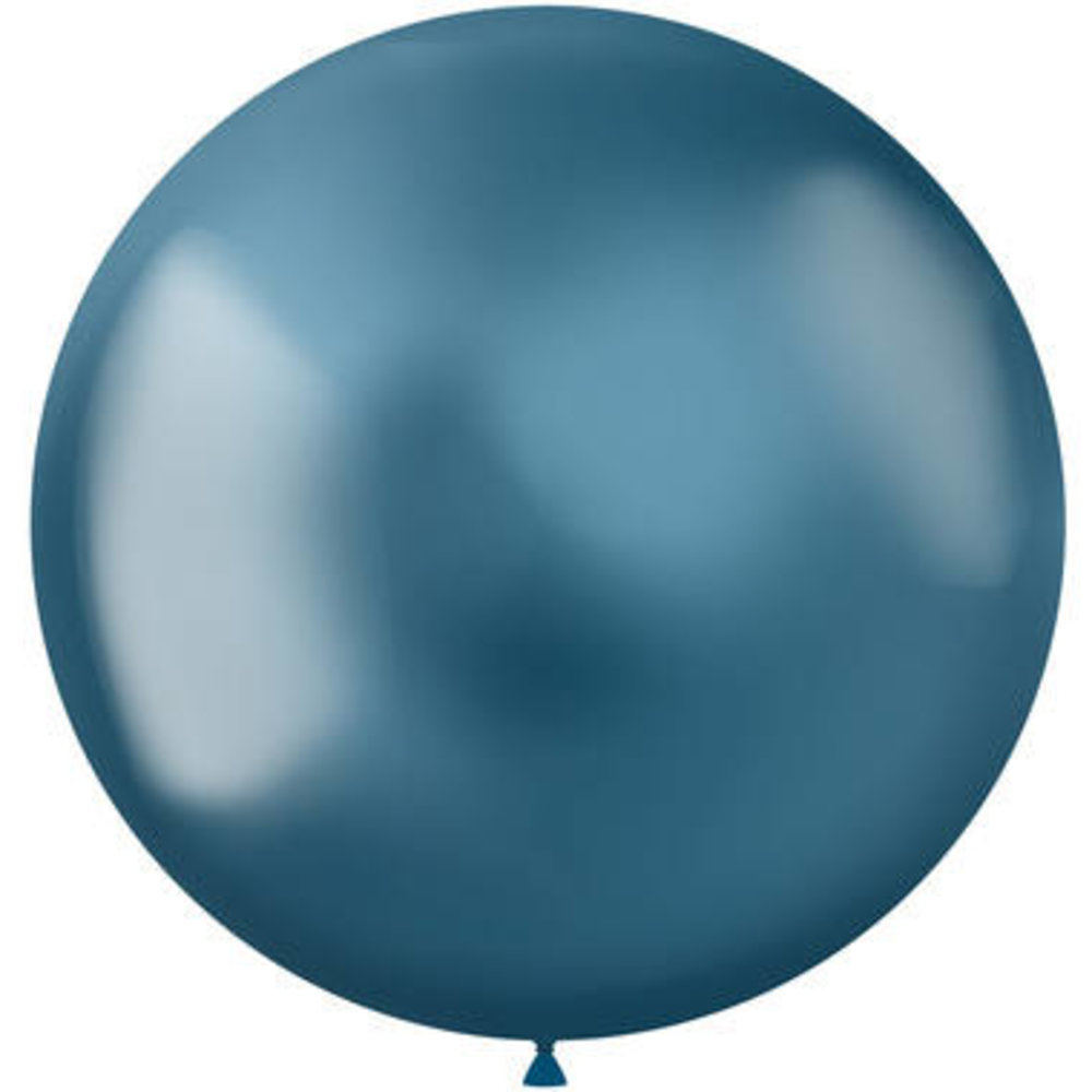 Folat Intense Blue Metallic Balloon XL 48cm | 5 pieces
