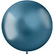 Folat Ballon bleu intense métallisé XL 48 cm | 5 pièces