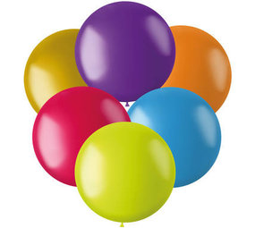 Ballons métalliques multicolores 48 cm | 6 pièces