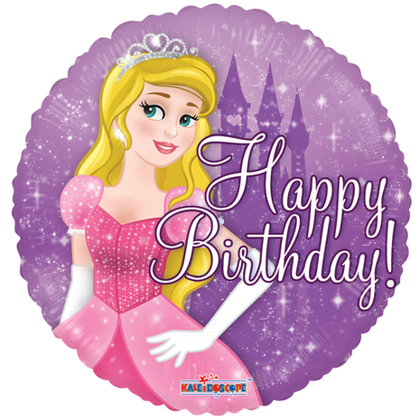 Ballon à l'hélium Princesse Joyeux Anniversaire | 46 cm
