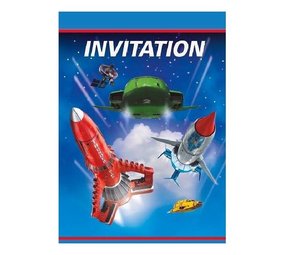 Unique Party Invitations Thunderbirds | 8 pièces