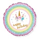 Oaktree Ballon en aluminium Licorne Bébé Joyeux Anniversaire 45 cm | à l'unité