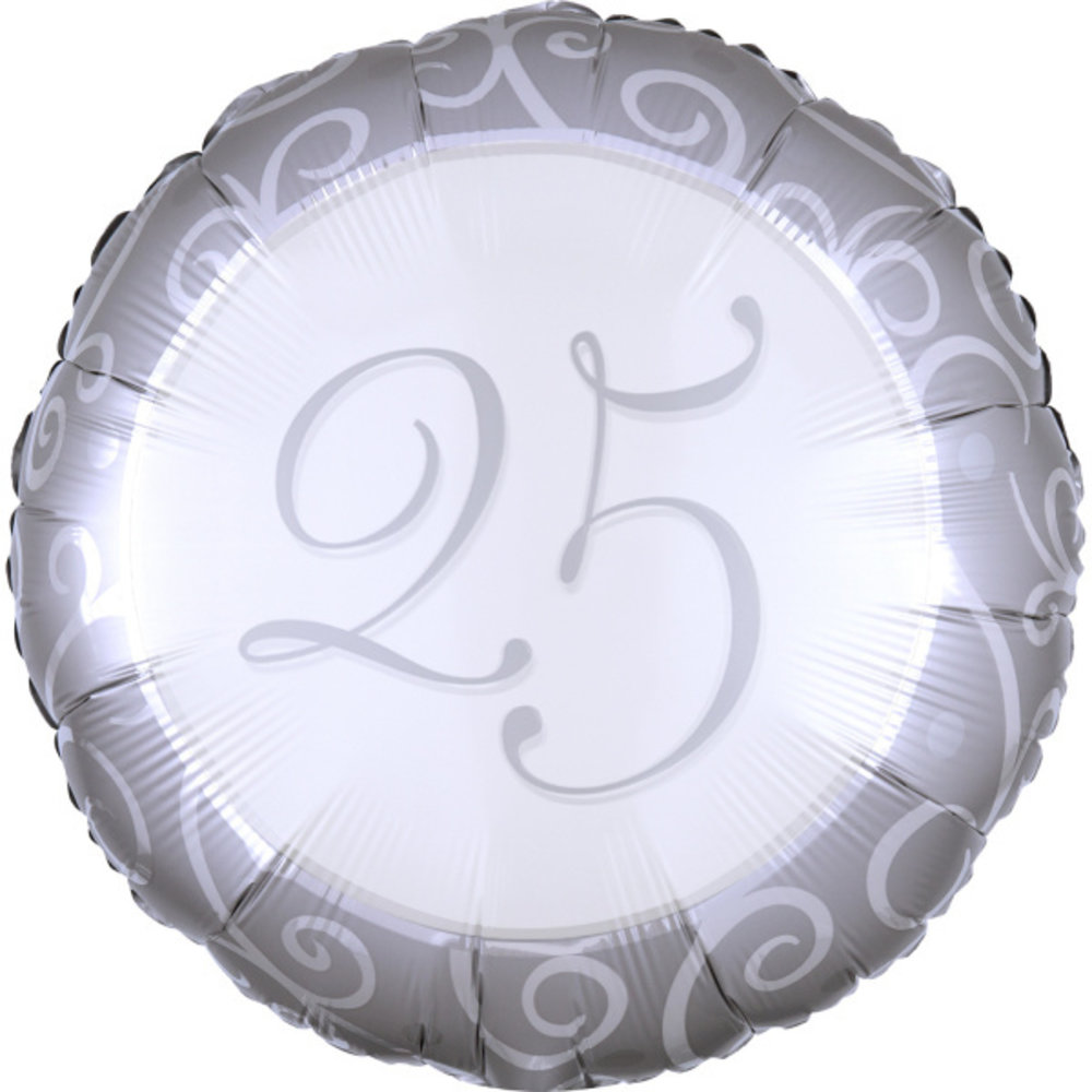 Ballon à l'hélium 25 ans de mariage | 43 cm