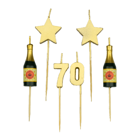 Paper Dreams Partykerzen 70 Jahre | 10 cm